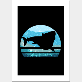 Vintage Prehistoric Shark - Megalodon T-Shirt Posters and Art